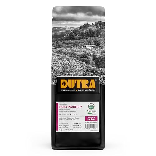 Café Dutra Moka (Peaberry) – Orgânico Microlote – Torrado Em Grãos 1Kg