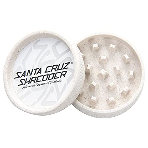 Santa Cruz Shredder Hemp Grinder Grinder for Herbs 2 Piece Medium 2 1/8 (White) Santa Cruz Shredder Hemp Grinder Grinder for Herbs 2 Piece Medium 2 1/8" (White)