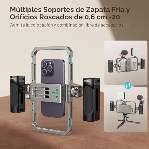 Video Rig Kit SMALLRIG para Smartphone con Trípode y Luz LED 6