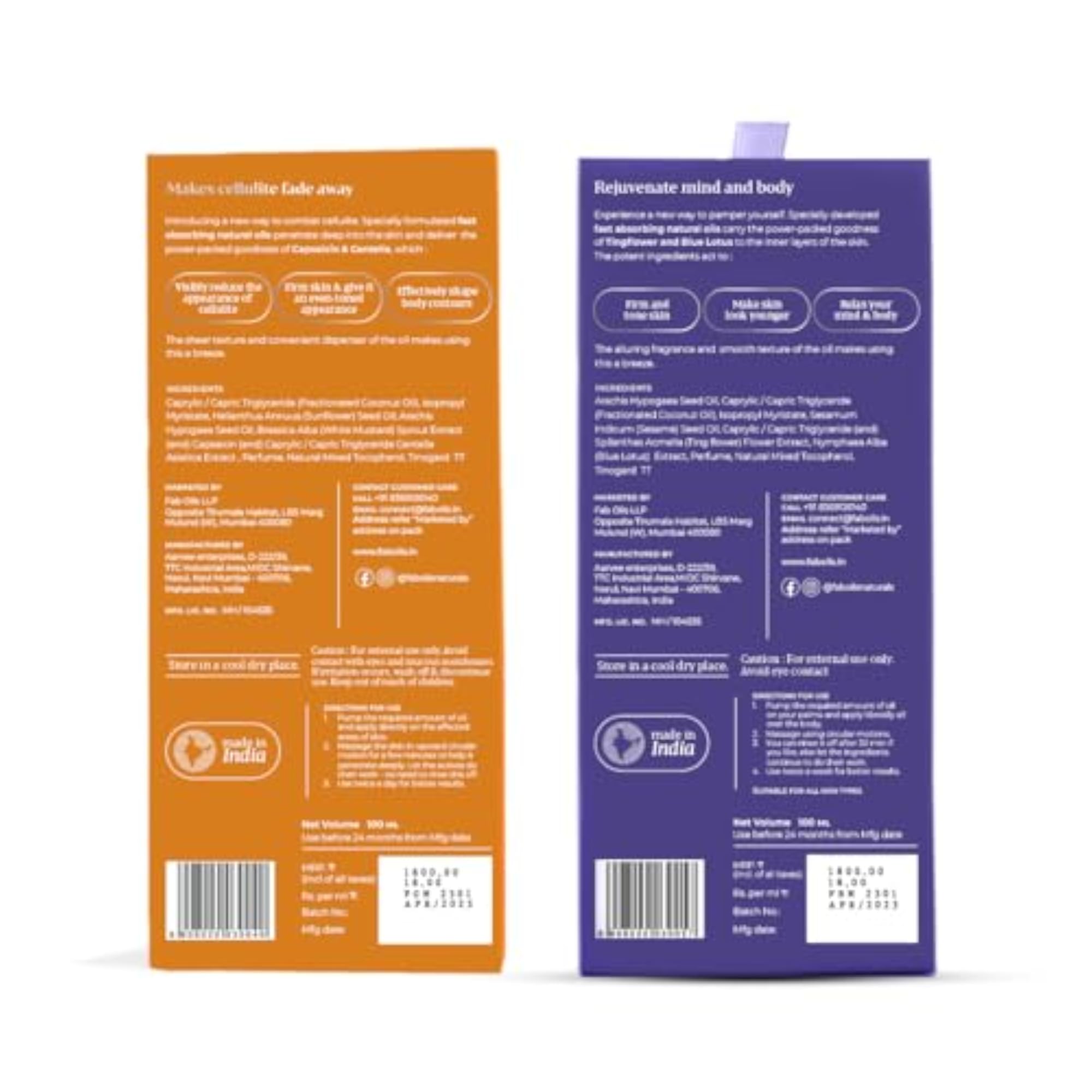 Cellulite Melt + Body Massage Oil Combo