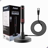 Antena Digital para TV Avant Range 4K, UHF, Uso Interno, Cabo 5 Metros, Captação 360°, Base Magnética, Conector F Macho, Compatível com TV Digital e Conversor