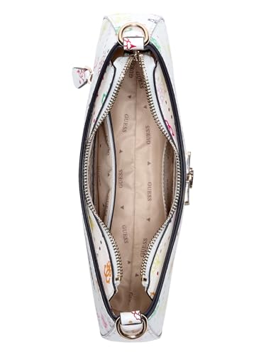Image of GUESS Emelie Logo Top Zip Shoulder Bag