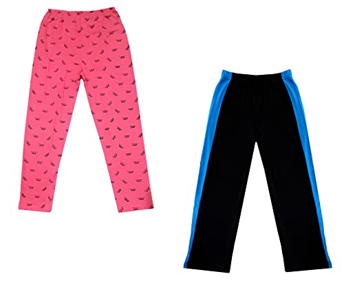 Image of indi weaves Boys and Girls Cotton Solid and Printed Pyjama /Pant /Trackpants