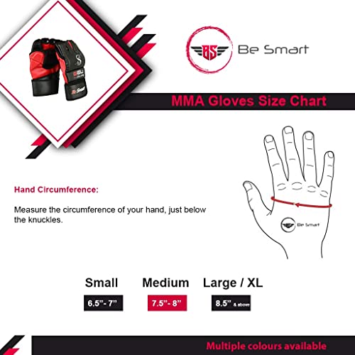 Mma Gloves, Ufc Kickboxing Gloves, Mma Sparring Gloves, Mma Training Equipment, Fighting Gloves For Mixed Martial-Arts, Mma Training Gloves Adults Men & Women By Besmart (Red Mesh, X-Large) #TOP2