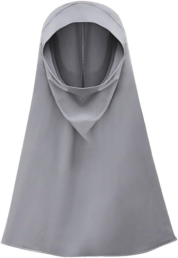 Kids Girls Muslim Two Piece Traditional Robe Prayer Dress with Hijab Islam Dubai Hooded Abaya Clothes