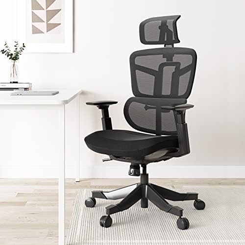 Hbada Ergonomic Office Chair, Ergonomic Computer Desk Chair with Adjustable Headrest and Lumbar Support,High Back Executive Swivel Chair