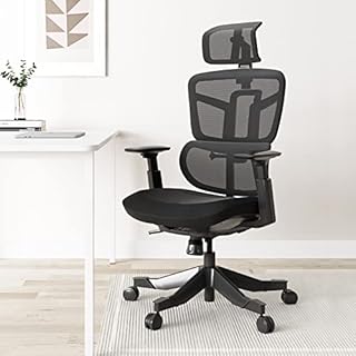Hbada Ergonomic Office Chair, Ergonomic Computer Desk Chair with Adjustable Headrest and Lumbar Support,High Back Executive Swivel Chair