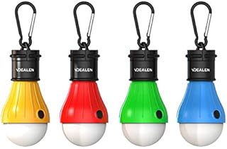 Vdealen LED Tent Lantern Lamp Emergency Light Battery Powered Waterproof Portable Bulb for Hiking Fishing Camping Household Car Repairing - 4 Pack