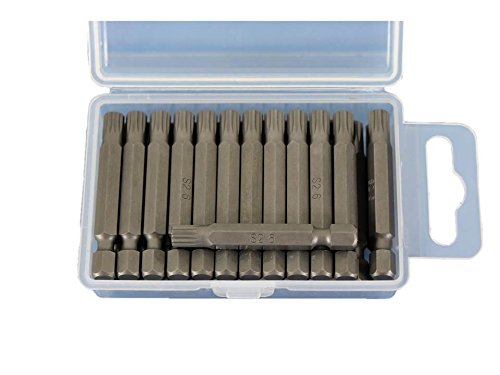Snapklik.com : TEMO 25 Pc M6 Spline 12 Point 2 Inch Impact Ready ...