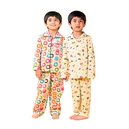 Image of Jam & Sugar Boys Cotton Printed Night Suit Set