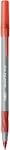 BIC Round Stic Grip Extra Comfort Ballpoint Pens, Medium Point (1.2 mm), Teacher Supplies and School Essentials, 12-Count Pack in Red