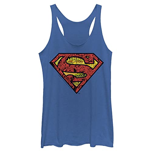 Warner Brothers Superman Inside Comics Womens Racerback Tank Top