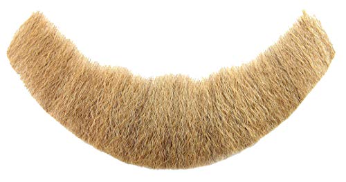 City Costume Wigs Human Hair Light Brown Facial Hair Beard