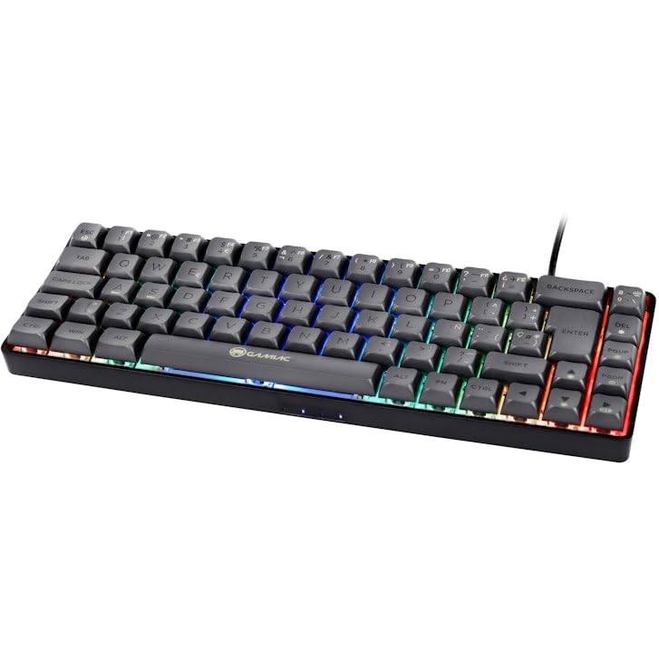 TKL69G SF Teclado Mecánico Gaming 65% Kailh Red, Negro | Teclado mecánico gaming 65%, switches Kailh Red, layout ES QWERTY, ideal esports y oficina