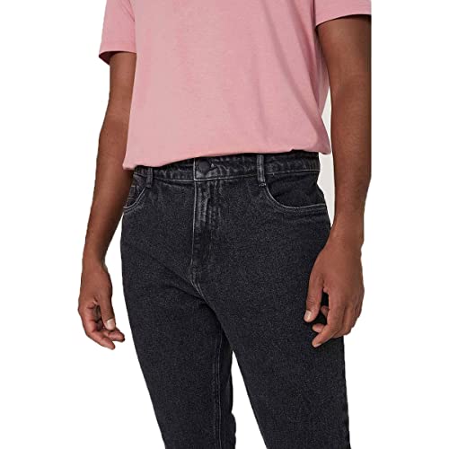 Calça Jeans Masculina Black Denim Taper