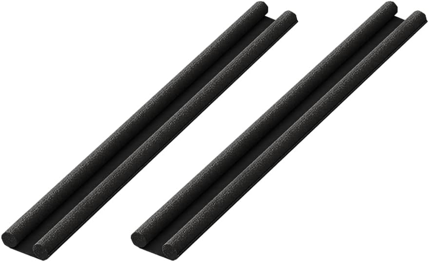 2Pk Double Door Draught Excluder for Bottom of Door | Energy Saving Under Door Draft Stopper | Weather Stripping Noise Blocker | Window Breeze Blocker, Thicker Door Draft-95cm