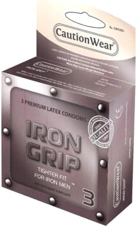 Paradise Marketing Caution Wear Iron Grip Snug Fit, 3 Count