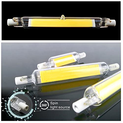 118Mm 20W R7S Led Bulb (2 Pack) 100W Halogen Equivalent 118Mm J-Type High Brightness 20W 120V R7S Base 6000K Daylight White J Type T3 118Mm Double Ended Flood Light 360°Beam Angle Landscape Lights #TOP6