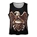 Eagle with Shield and Ribbon Men's Sleeveless T-Shirt Casual Tank Top Gym Muscle Workout Tee S