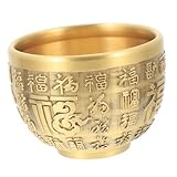 Grand bol en or : avec un savoir-faire et une forme de style rétro, il est bon d'être une décoration maison ou , bassin à