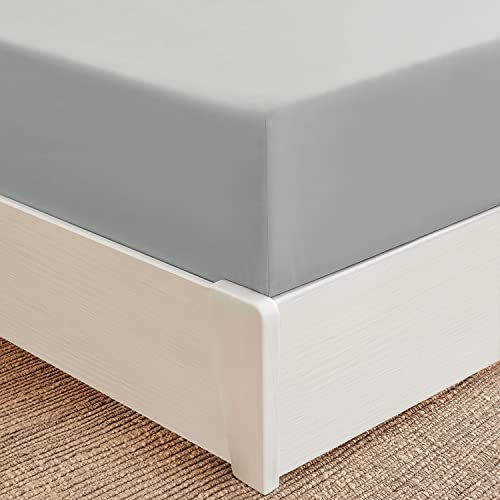 Mellanni Extra Deep Pocket Queen Fitted Sheet – Iconic Collection Bedding Sheets with up to 21 inch Deep Pocket – Soft & Cooling – Fade & Stain Resistant – 1 PC (Queen, Spa Mint)