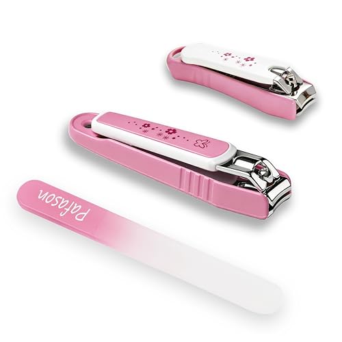 PAFASON Nail Clipper Set (3 Pack) with Files