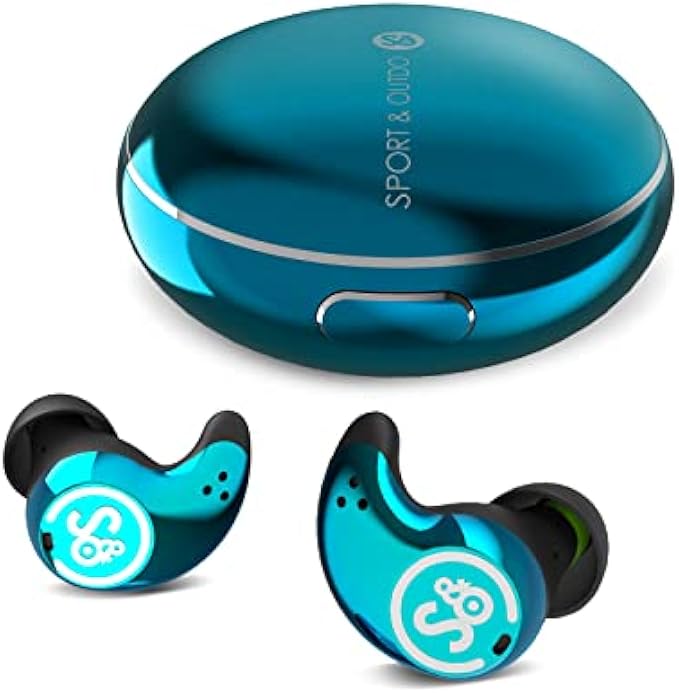 MIFO S Active Noise Cancelling True Wireless Earbuds, Bluetooth 5.2 Wireless Sport Headphones, ENC Noise Cancelling, IP67 Waterproof Wireless Earbuds with 3 Modes, Built-in 6 Microphone(Blue)