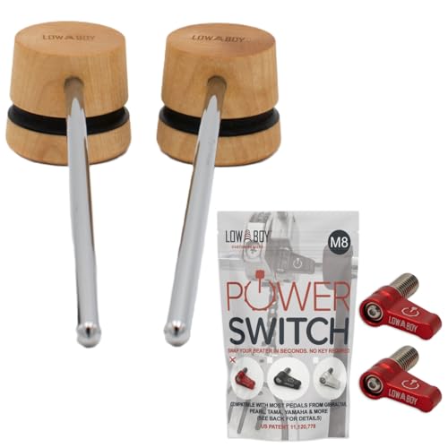 2-pack de batidores ligeros de madera y 2 M8 Power Switches