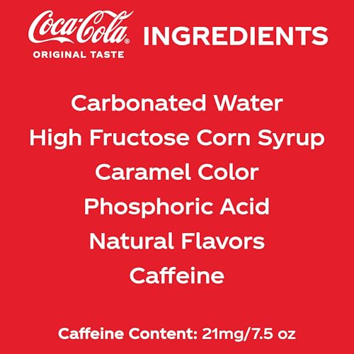 Image of Coca-Cola Soda Soft Drinks, 7.5 fl oz, 6 Pack - Classic Cola Soft Drink, Mini Soda Cans