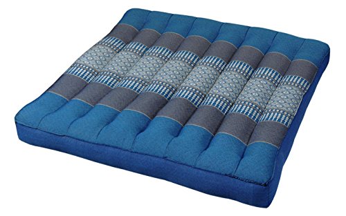 Wifash Set de 2 cojínes Llano para Silla butaca sofá (50x50), Fabricado en Tailandia, Azul-Gris (2x82619) Cover