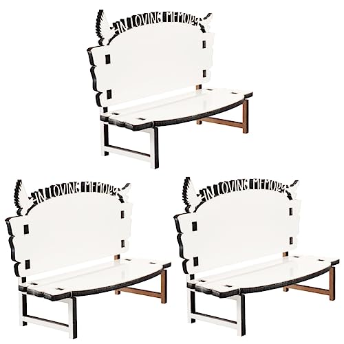 Chaise à sublimer STOBOK blanche pour transfert thermique et création DIY, lot de 3 pièces