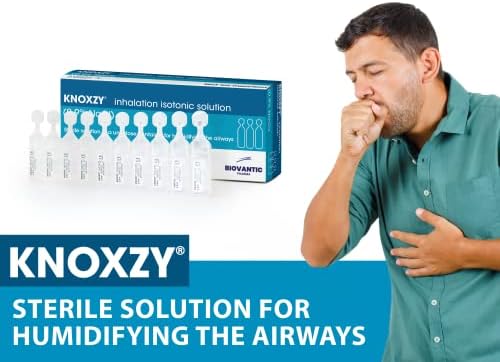 KNOXZY Sterile Isotonic Saline Solution 0.9% - Sodium Chloride NaCl - Inhalation Saline Solution for Humidifying The Airways  20 X 2.5 ml Unit Dose Vials, Pharmaceutical Grade (Pack of 2)