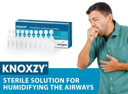 Knoxzy Sterile Isotonic Saline Solution 0.9% - Sodium Chloride Nacl - Inhalation Saline Solution For Humidifying The Airways – 20 X 2.5 Ml Unit Dose Vials, Pharmaceutical Grade (Pack Of 2) #TOP6