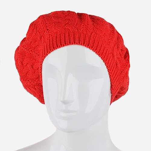 Image of Nollia Soft Knit Solid Color Beanie, Chic, and Lightweight Crochet Knitted Style Beanie Hat for Women, One Size Slouchy Hat