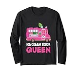 Este bonito gráfico dice "Ice Cream Truck Queen" y muestra un camión de helado congelado rosa fresco. Ideal para cualquier ciclista de camiones de helados o cualquier persona que ama las golosinas de verano como paletas y yogur congelado. También es agradable para un niño de los años 70 con un diente dulce.