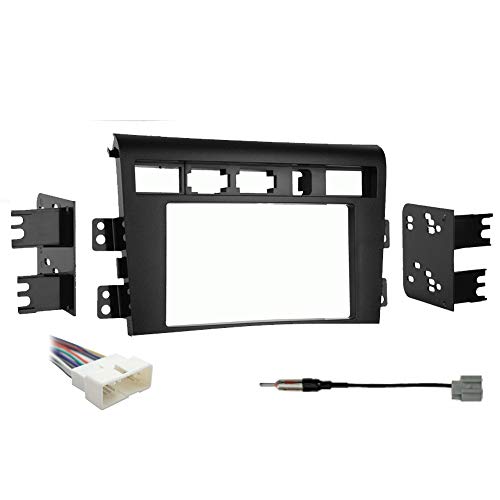 Compatible with Fits Kia Amanti 2007 2008 Double DIN Stereo Harness Radio Install Dash Kit New