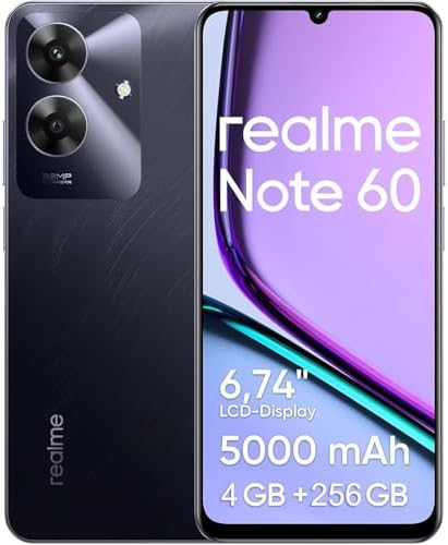 Celular Realme Note 60, 256GB ROM 4GB RAM 6.74� Tela, 5000mAh And...