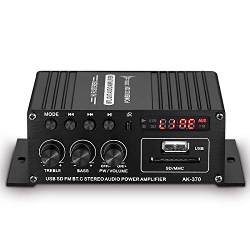 HiFi超高音質❣家庭用アンプとしてはもちろん車載用にも大活躍♪❤パワーアンプ Amazon.co.jp: 12V Bluetooth車用パワーアンプ 2チャネル オートバイ