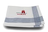 Unbekannt Küchentuch Hamburg Weiß/Blau
