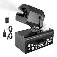 VEVOR Schneemaschine, 2000 W, Swing-Schneemaschine mit 5-L-Tank, kabelgebundene & kabellose Fernbedienung zur Schneeflockenherstellung, Kunstschneemaschine für Weihnachtsfeiern, Hochzeitsbühneneffekte