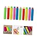 HAPINARY 10pcs Plastic Chalk Holder Set Adjustable Reusable Chalk Clips for Teachers Compatible with All Types Prevents Breakage Keeps Hands Clean