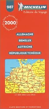 Map Michelin Germany/Austria/Benelux/Czech Republic Map No. 987 (Michelin Maps & Atlases) Book