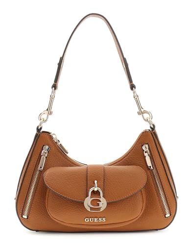 Sac à épaule GUESS Jessa Caramel brun chic pour femme élégante