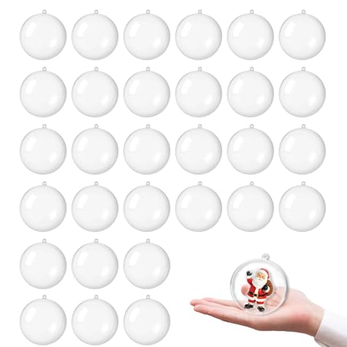 30 Stück Weihnachtskugeln Aus Kunststoff, 5 cm Durchmesser,...