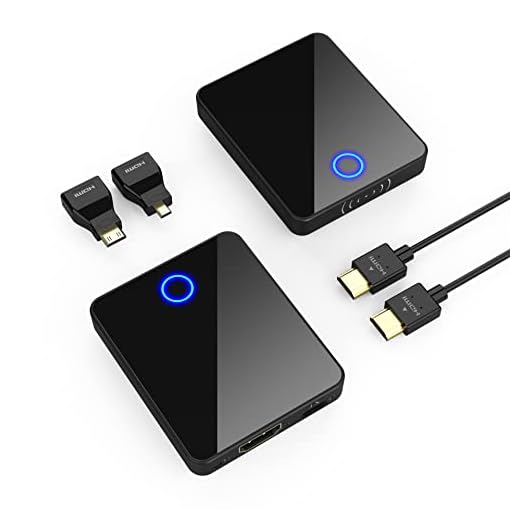 Wireless HDMI Transmitter and Receiver, 150m 1080P HD Wireless HDMI Extender, Support 2.4/5GHz, Range Streaming Video Audio from Laptop, PC to HDTV Projector for Home Theater, Conferences, Games