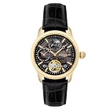 Thomas Earnhshaw Longitude Shadow ES-8063-05 Orologio automatico da uomo con quadrante scheletrato nero e cinturino in pelle nera