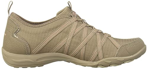 Skechers Arch Fit Comfy Paradise Found Womens Shoes Size 8.5, Color: Taupe-Beige/Cream