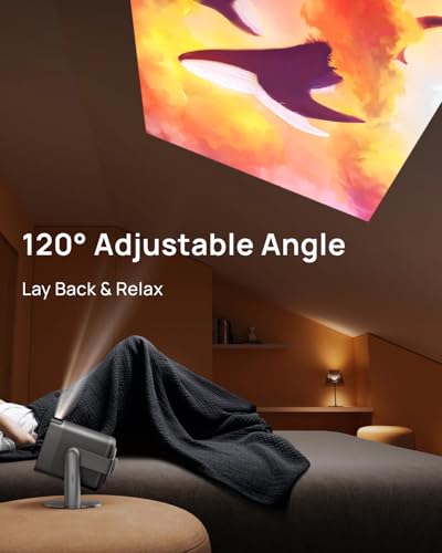 Image of XGIMI MoGo 2 Pro (New) Portable Projector with Multi-Angle Stand, 1080P Mini Projector, Google TV with Licensed Netflix, 430 ISO Lumens, 2 x 8W Speakers, Autofocus, Intelligent Screen | Google TV with Licensed Netflix, Mini Projector with 430 ISO Lumens, 2 x 8W Speakers, Autofocus, Intelligent Screen