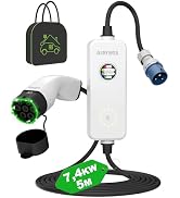EIDYBOX Type 2 oplaadkabel 7,4 KW 5 m EV oplader 32A met CEE stekker mobiele Wallbox draagbare EVSE L...