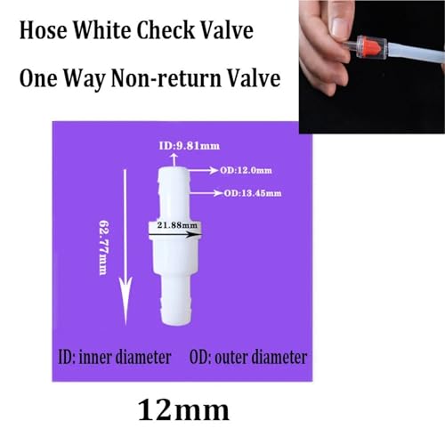 Clapet anti-retour 12mm valve monodirectionnelle étanche - 7
